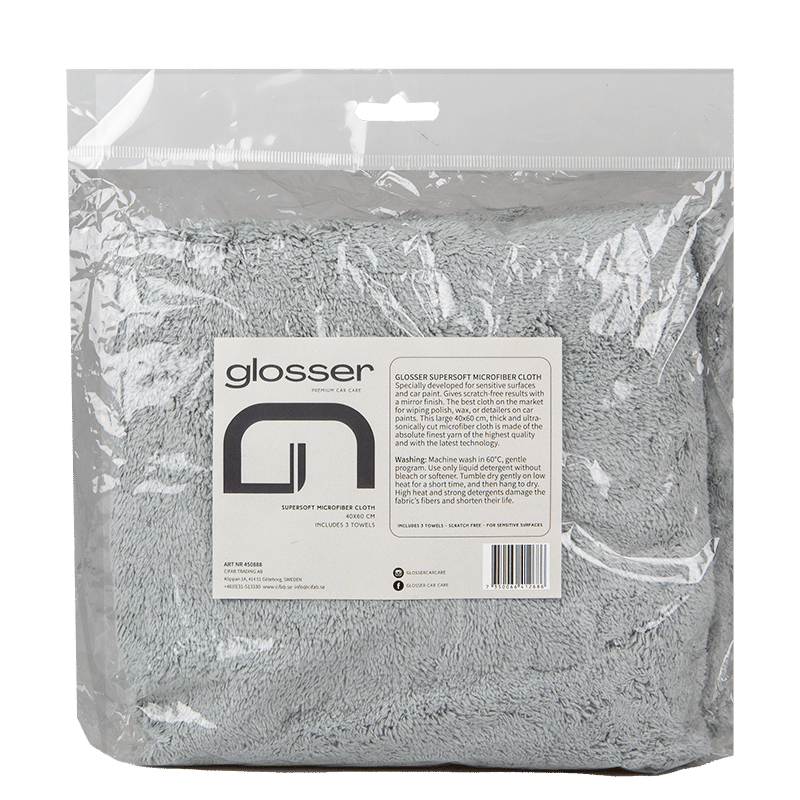 GLOSSER SUPERSOFT MICROFIBER 40x60CM  3-PACK